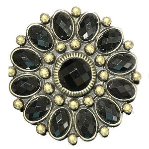Premier designs brooch or pendent- Black and gold